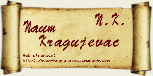 Naum Kragujevac vizit kartica